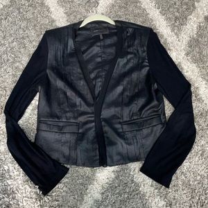 BCBGMaxAzria black shiny jacket size L